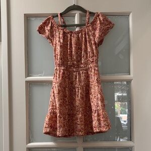 Old Navy Pink and Orange Floral Top